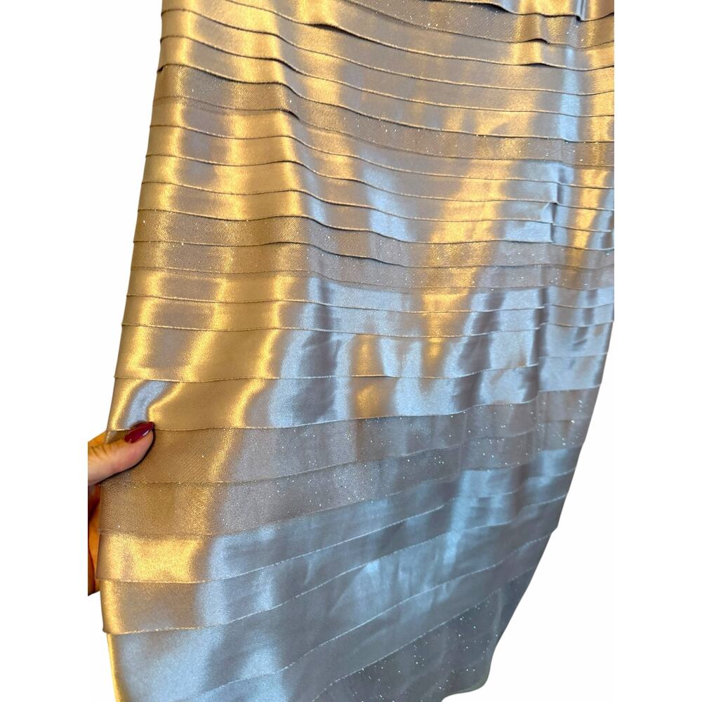 NWT Champagne Sparkly Connected Dawn Oliva Cocktail Dress - Size 10 - Picture 8 of 13